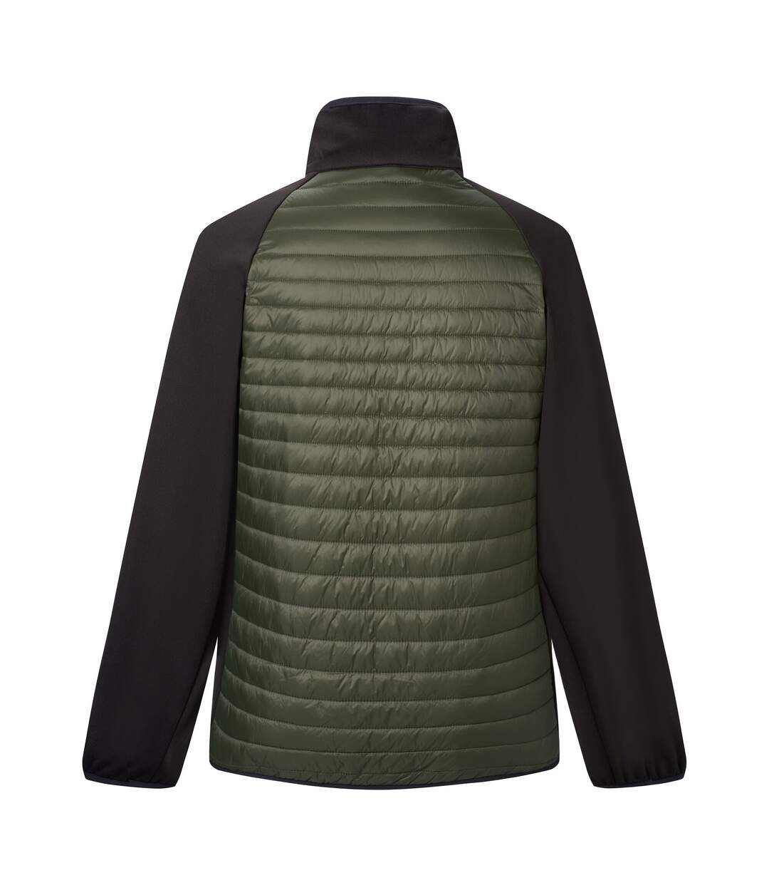 Veste Hybride À Col Montant Clumber Homme Kaki Foncé Noir Regatta-3
