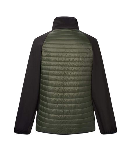 Veste Hybride À Col Montant Clumber Homme Kaki Foncé Noir Regatta
