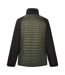 Veste Hybride À Col Montant Clumber Homme Kaki Foncé Noir Regatta-3