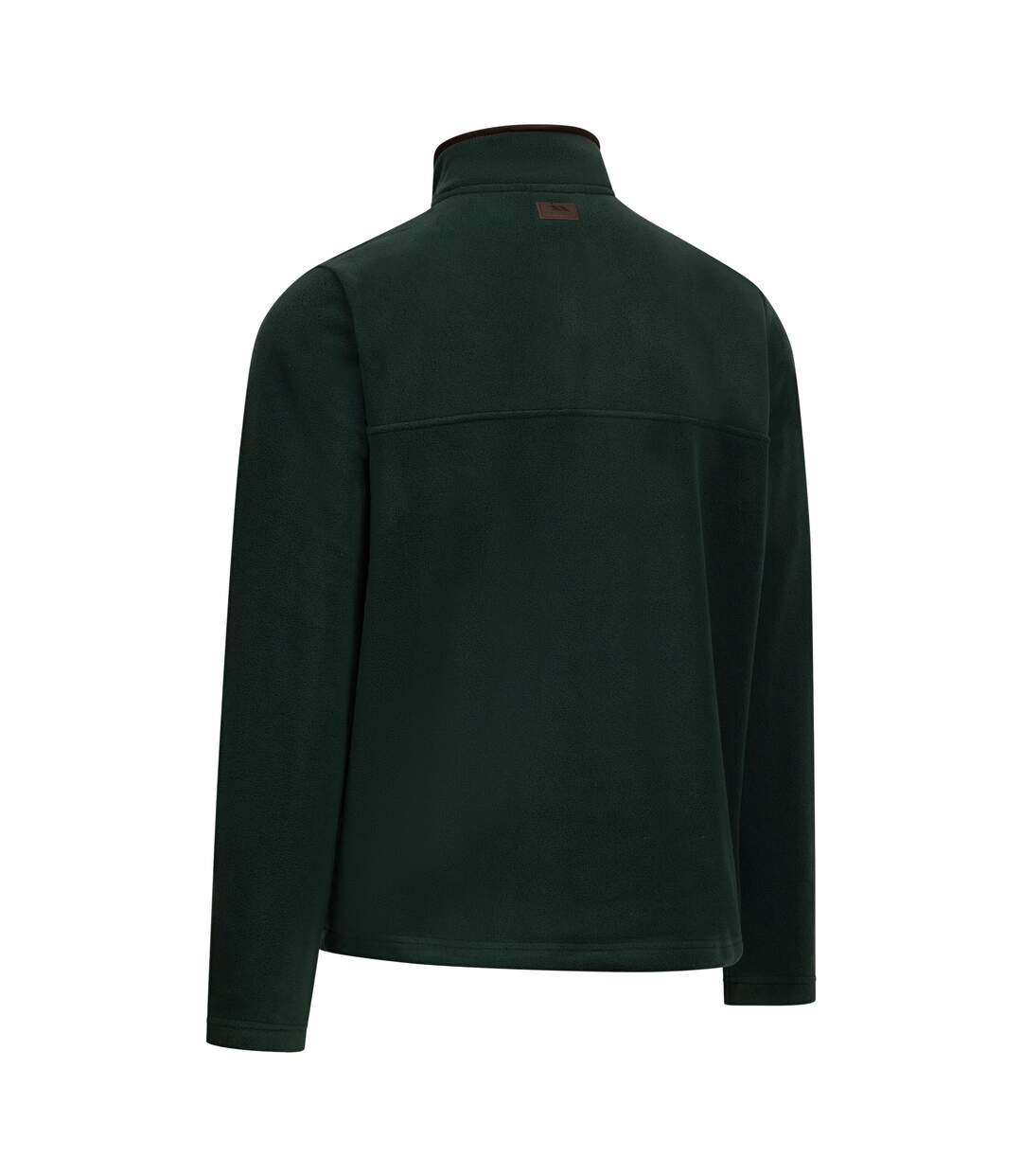 Haut Polaire Uni À Col Montant Zippé Huntar Homme Vert Foncé Trespass-2