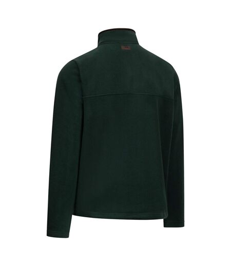Haut Polaire Uni À Col Montant Zippé Huntar Homme Vert Foncé Trespass