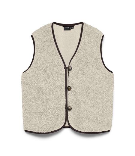 Gilet sans manches beige femme vero moda cleo