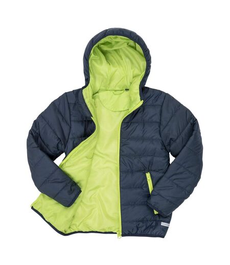 Core Doudoune Molletonnée Coupe-vent Imperméable Enfant Bleu Marine Vert Citron Result