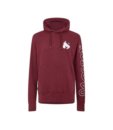Mens Logo Polycotton Hooded Hoodie Red Money