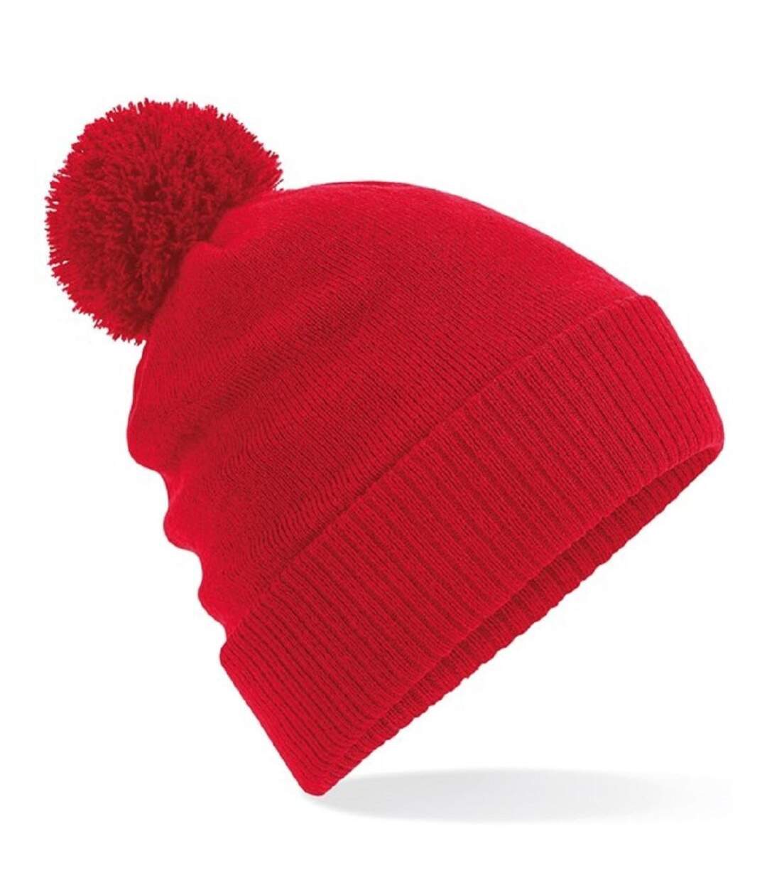 Bonnet à pompon adulte - B439 - rouge