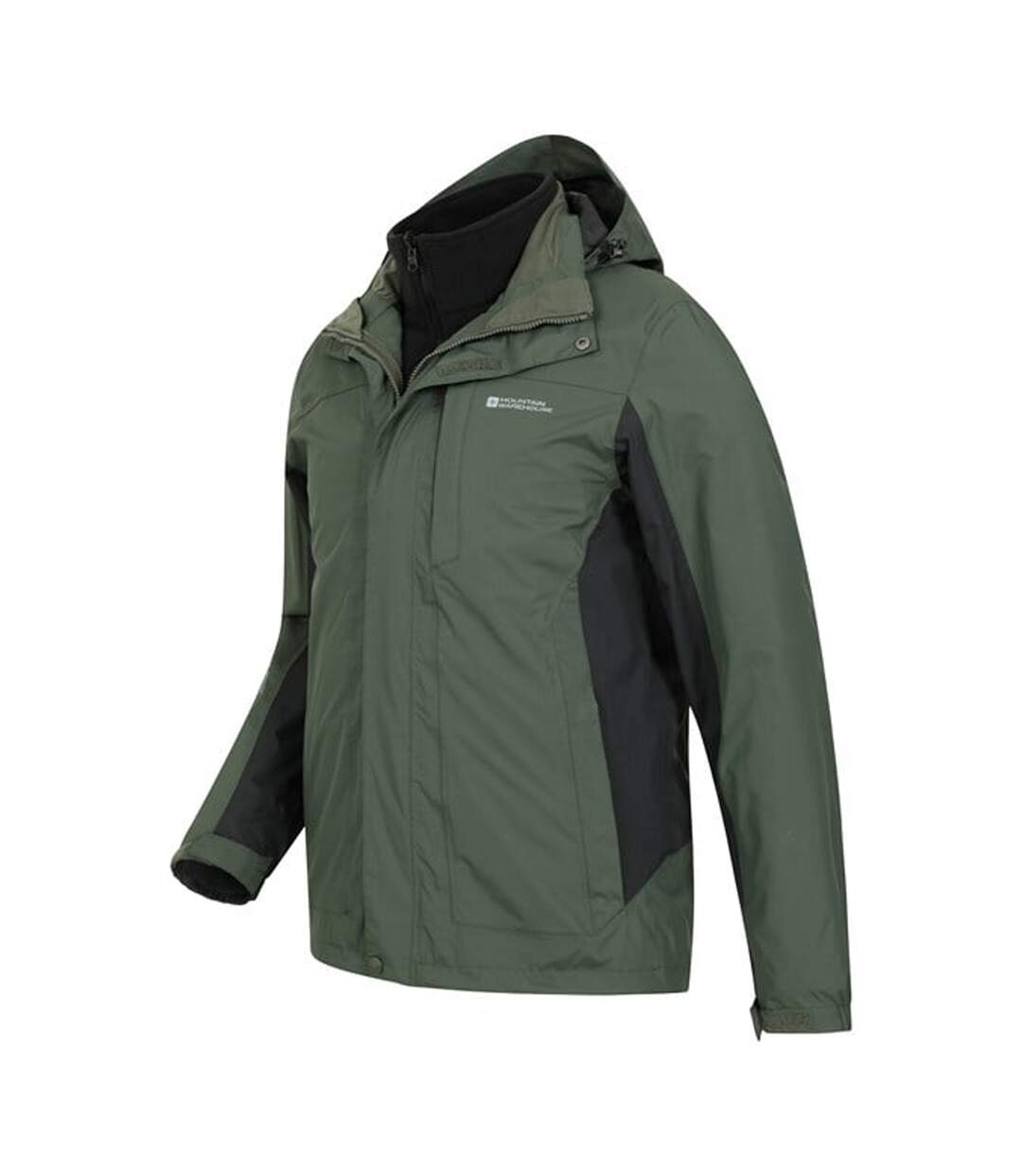 Mens Thunderstorm 3 In 1 Waterproof Jacket Khaki Mountain Warehouse-4