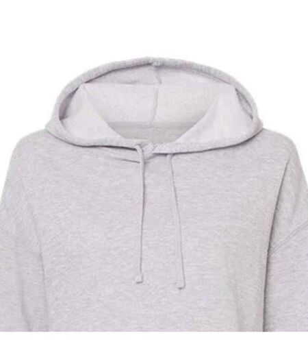 Sweat À Capuche Femme Gris Miso