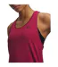 Womens/ladies 4 Way Stretch Tank Top Claret Under Armour-3