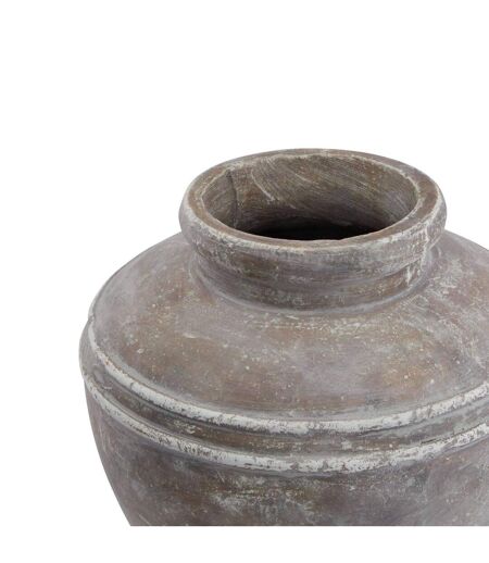 Siena ceramic water pot 29cm x 31cm x 31cm brown Hill Interiors