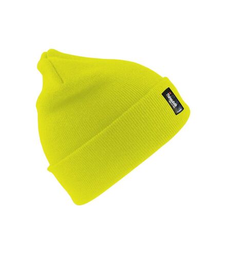 Result Winter Essentials Unisex Adult Thinsulate Heavyweight Hat (Fluorescent Yellow)