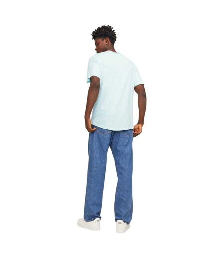 T-shirt Motif/style Uni Homme Bleu Mer Jack And Jones
