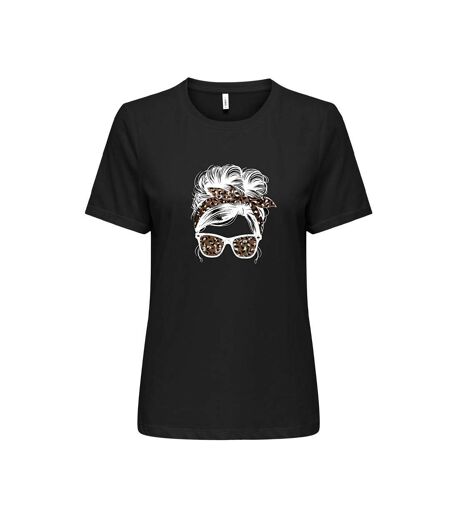 T-Shirt noir femme only stella - l