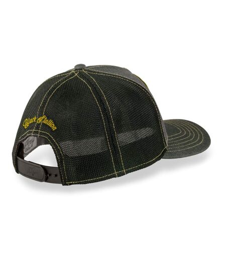 Casquette trucker avec filet avec écusson animal Black Stallion Hatfield