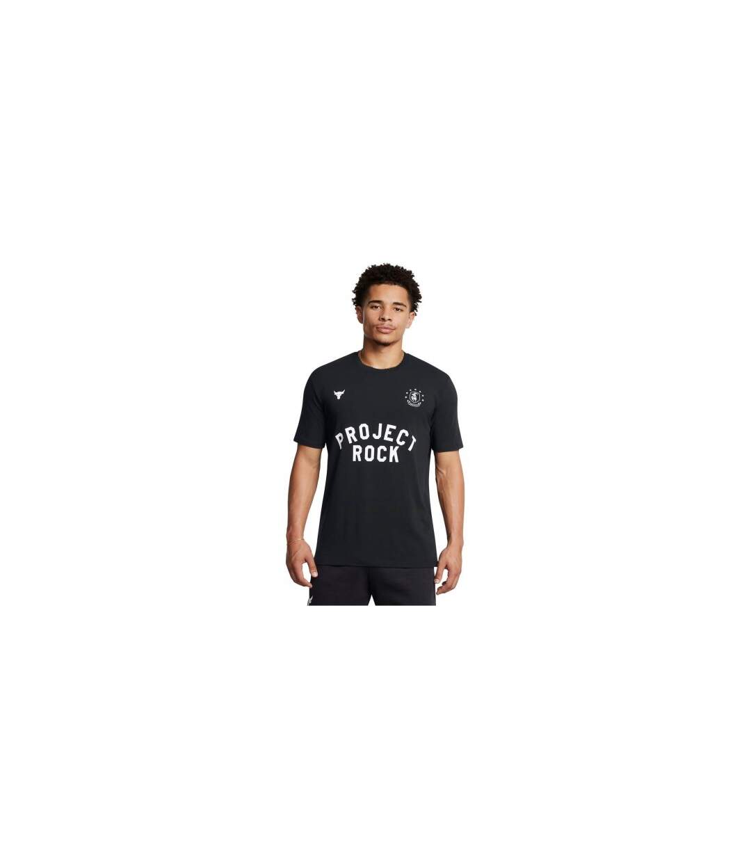Mens Project Rock T-shirt Black Under Armour-1