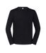 Mens iconic 195 premium ringspun cotton long-sleeved t-shirt black Fruit of the Loom