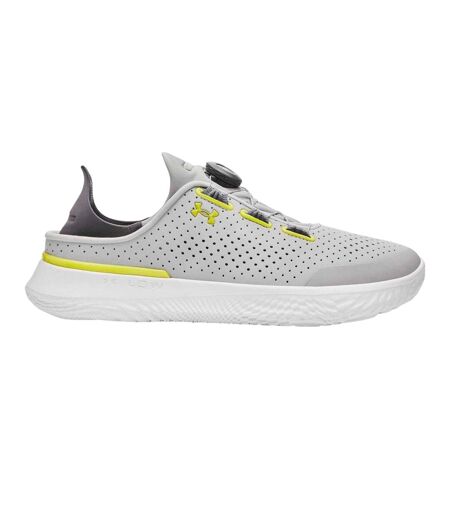 Mens Perforated Running Flat Trainers Grey Under Armour