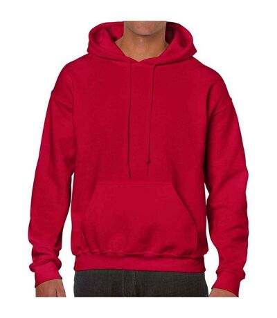 Unisex adult heavy blend hoodie cherry red Gildan