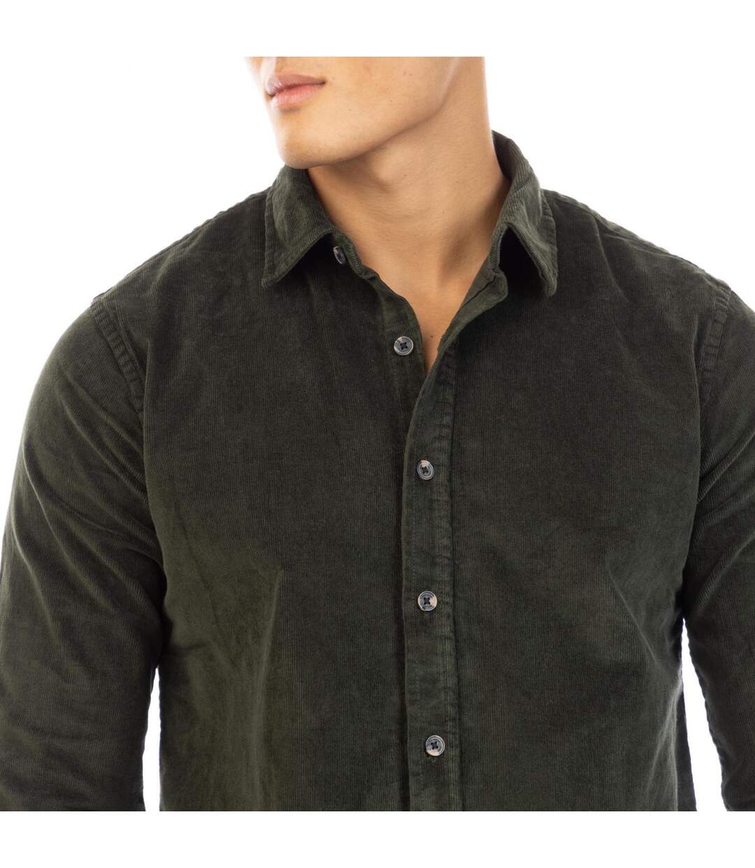 Chemise Manches Longues Daker Homme Marron Foncé Peter Werth-4