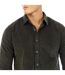 Chemise Manches Longues Daker Homme Marron Foncé Peter Werth-4