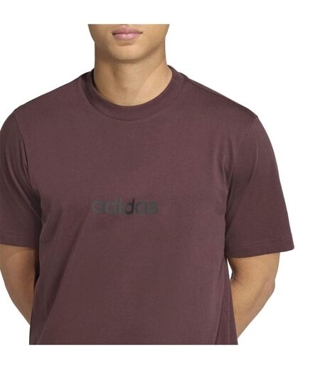 T-shirt Motif/style Logo Essentials Homme Marron Adidas