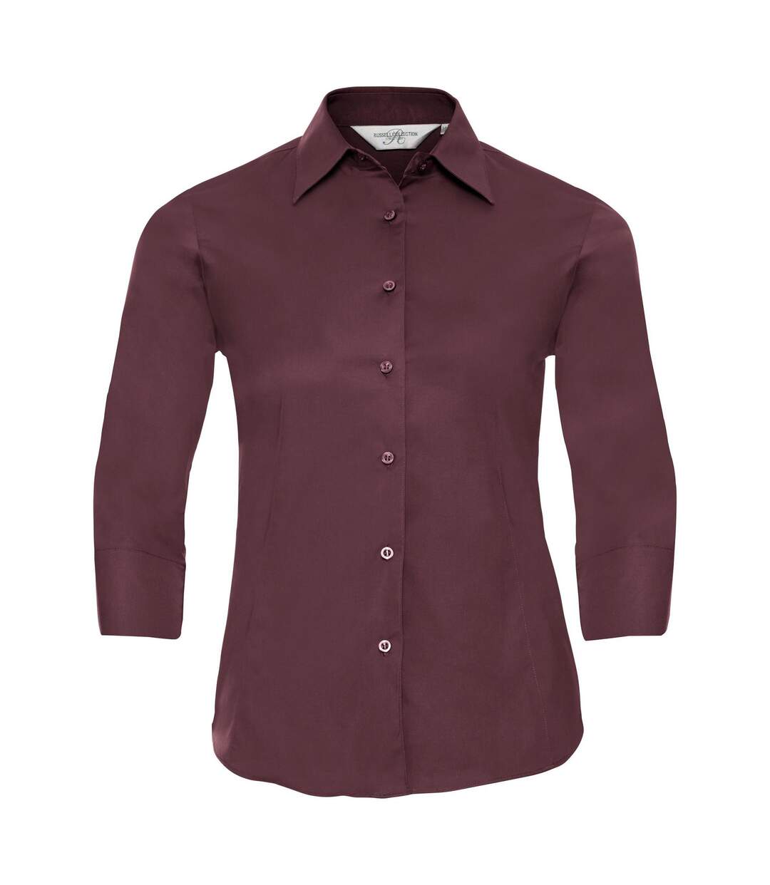 Collection Chemisier À Manches 3/4 Femme Bordeaux Russell-2