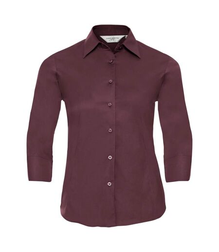 Collection Chemisier À Manches 3/4 Femme Bordeaux Russell