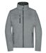 Veste softshell - Femme - JN1147 - gris chiné et noir