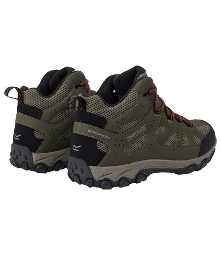 Chaussures De Marche Edgepoint Homme Vert Kaki Foncé Orange Regatta