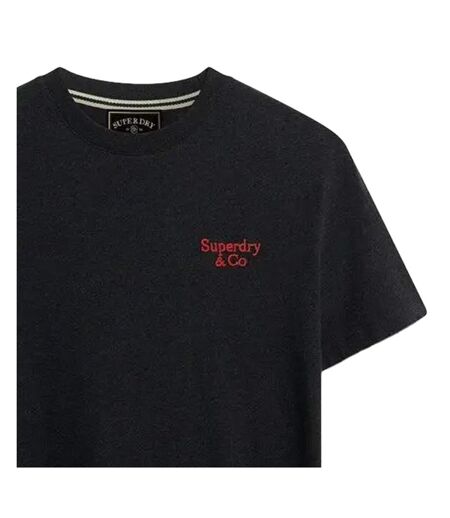 T-Shirt noir homme superdry essential serif