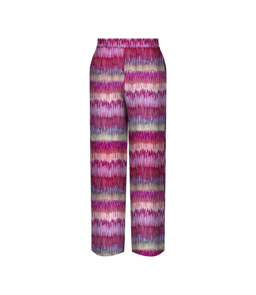 Pantalon violet/marine femme only nova life palazzo-2