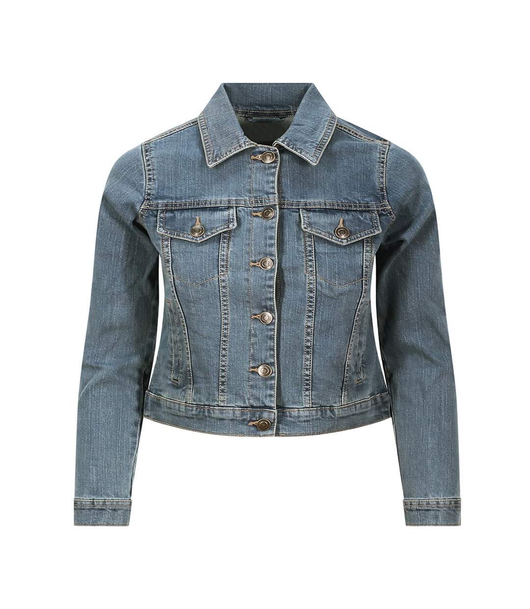 Veste en jean olivia femme bleu clair So Denim-1