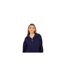 Womens/ladies Fashion Zip Drop Shoulder Jumper Navy Brave Soul-1