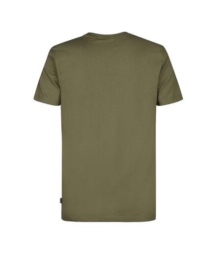 T-Shirt kaki/orange homme petrol industries classics