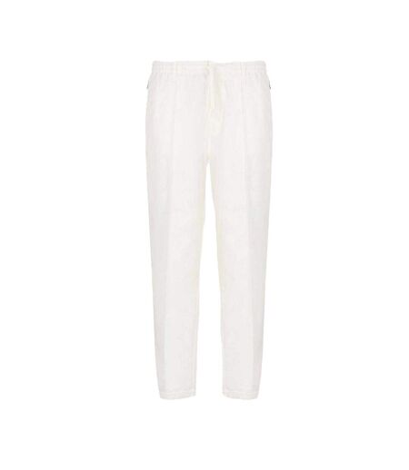 Mens Tapered Trousers White Emporio Armani EA7