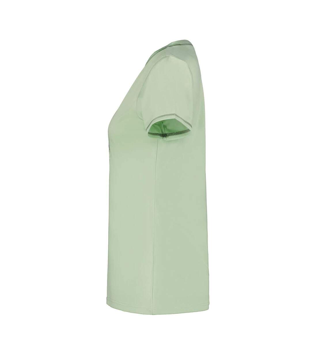 T-shirt Burnham Femme Vert Noir Icepeak-2