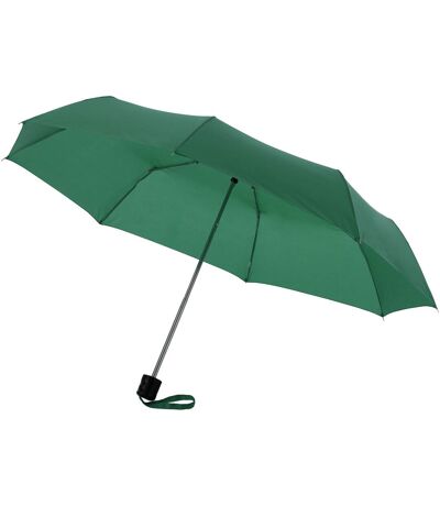 Bullet 21.5in Ida 3-Section Umbrella (Pack of 2) (Green) (9.4 x 38.2 inches)