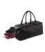 Quadra NuHude Faux Leather Weekender Holdall Bag (Black) (One Size) - UTBC3496