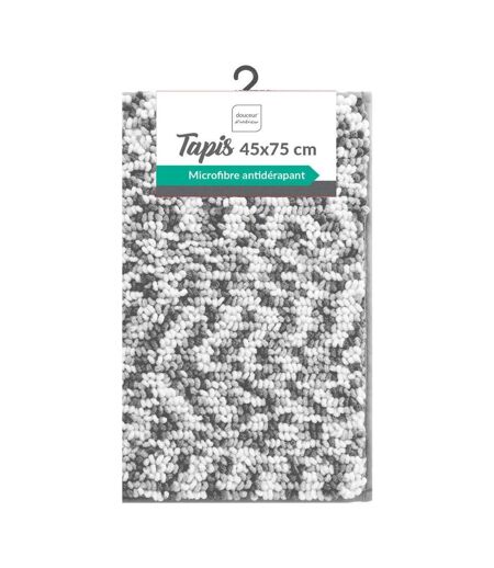 Tapis de Bain Friza 45x75cm Blanc & Gris