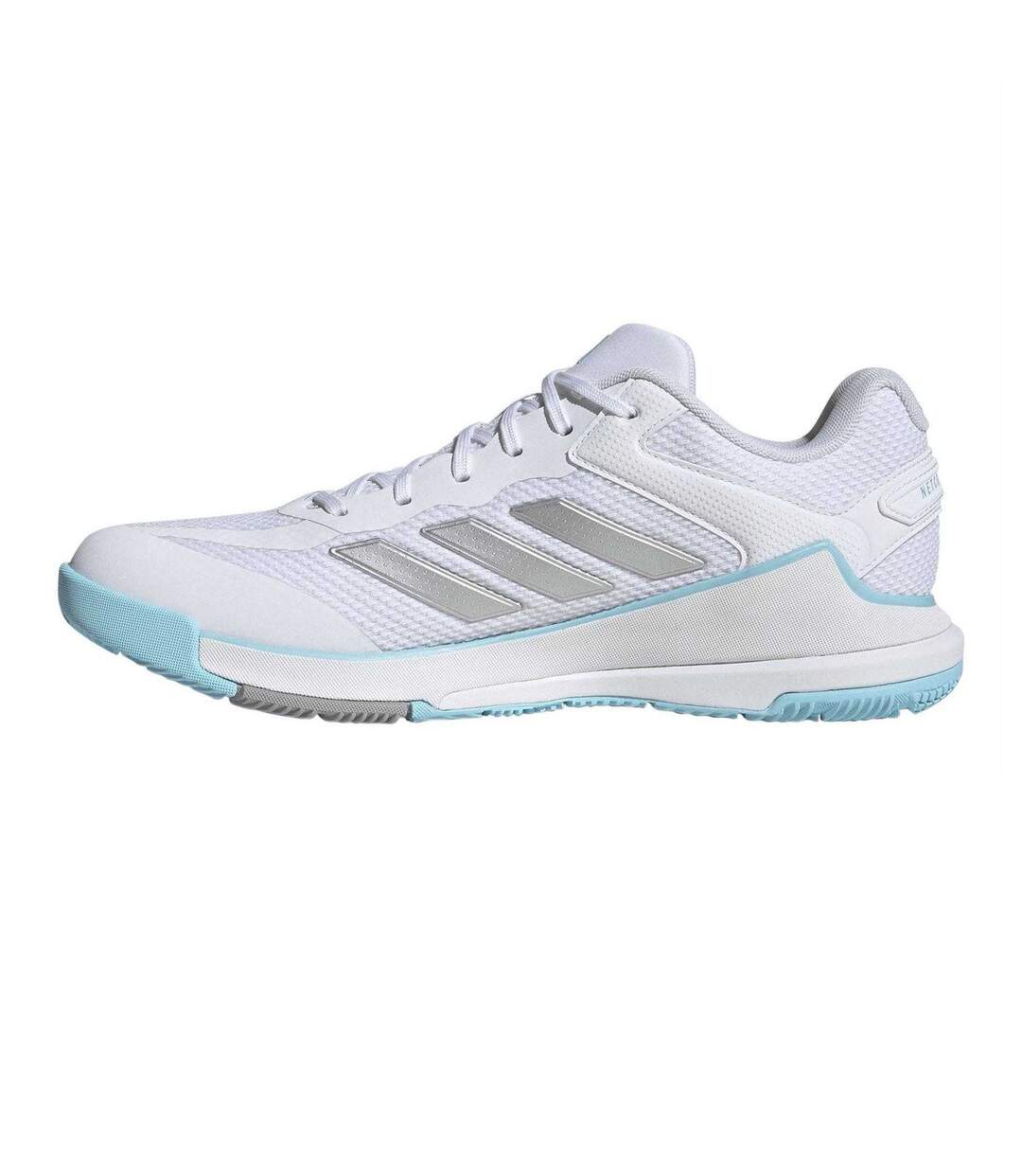Womens/ladies Netcourt Pro Trainers White Grey Adidas-3