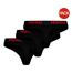 Lot De 3  Strings Motif/style Logo Femme Noir Hugo-2