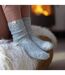 2 Pack Ladies Two Tone Cosy Bed and Home Socks - Warm Soft Relaxing Comfort-5