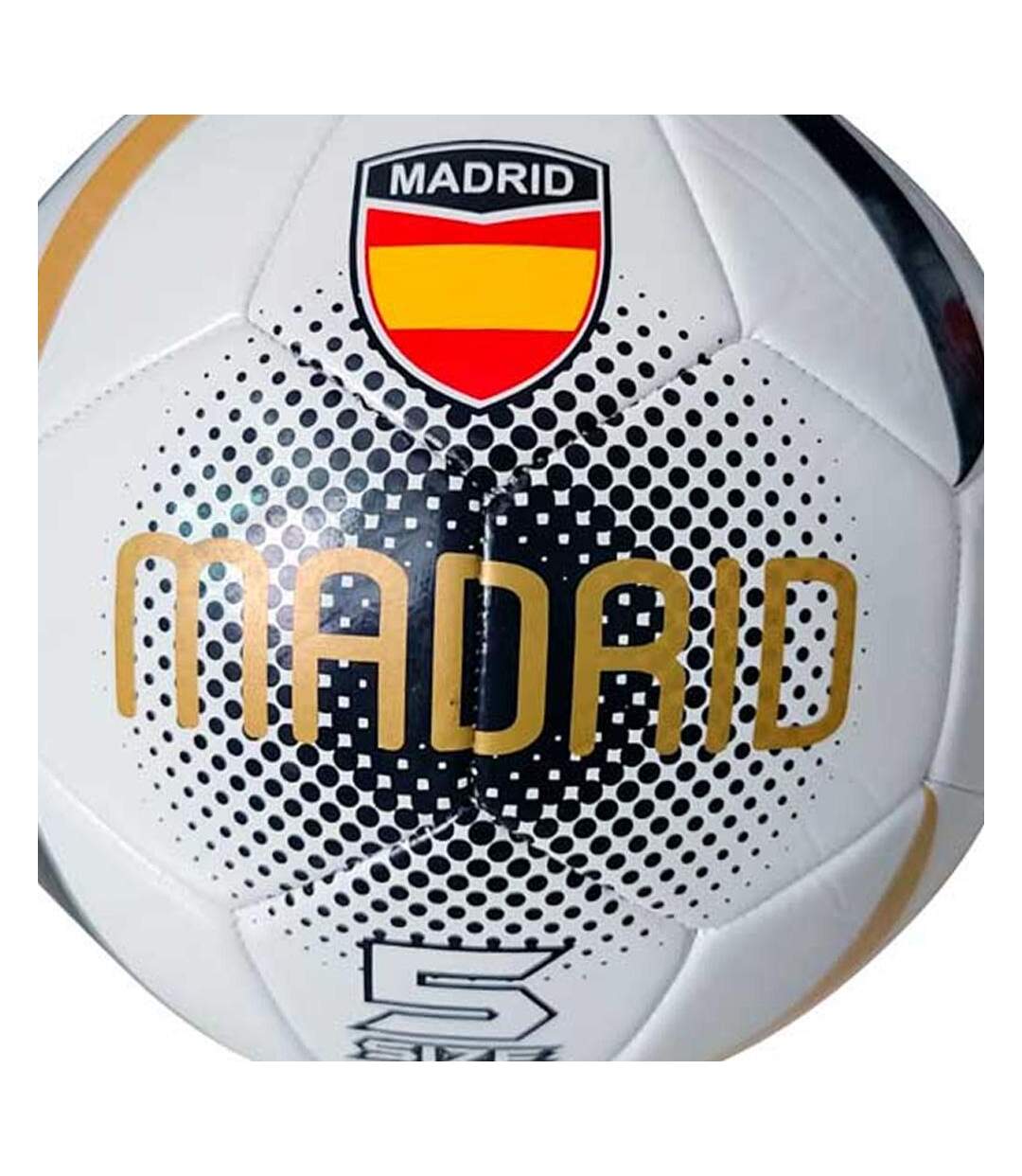 MADRID ballon noir/doré blanc sport zone-2