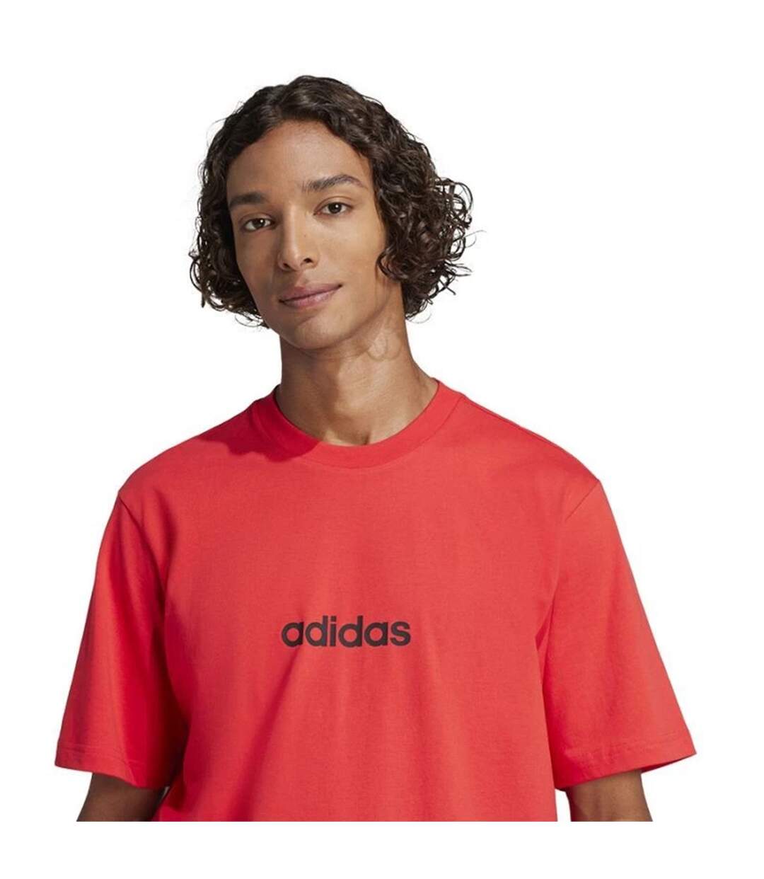 T-shirt Motif/style Linéaire Homme Rouge Orange Adidas-4