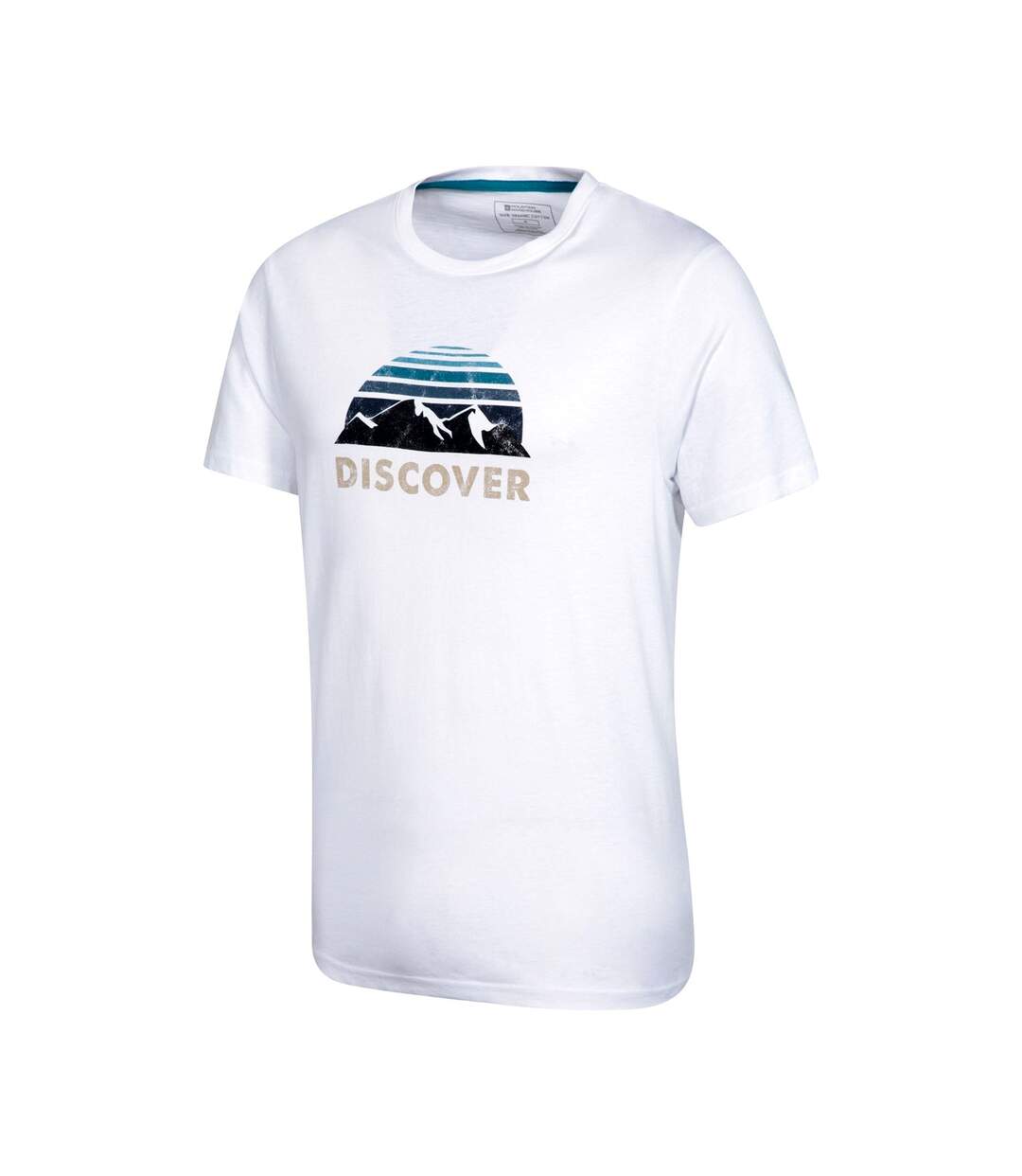 T-shirt discover homme blanc Mountain Warehouse Mountain Warehouse