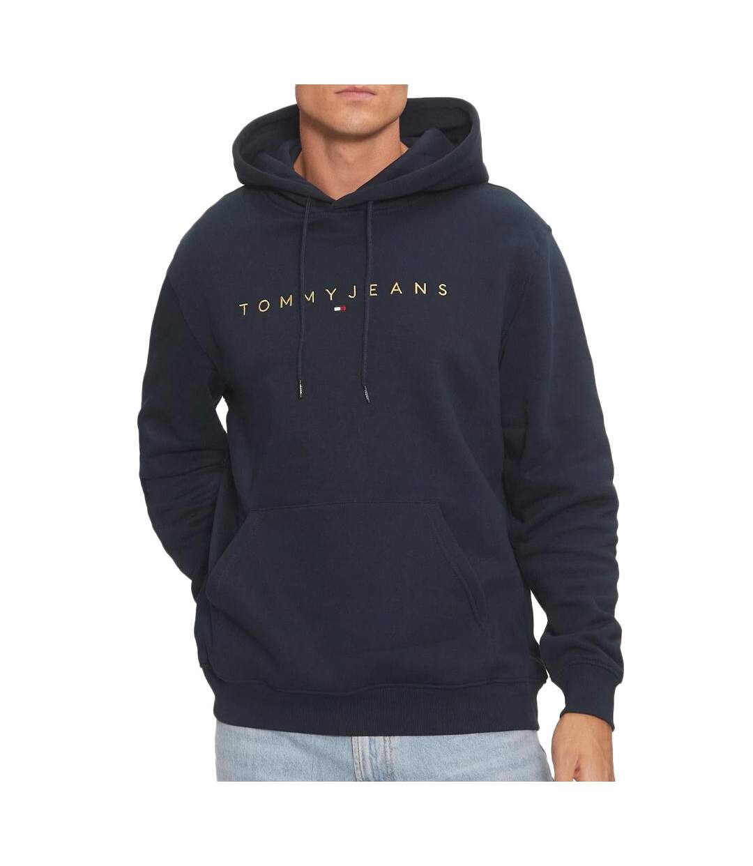 Sweat à Capuche Marine Homme Tommy Hilfiger Linear Gold - L-1