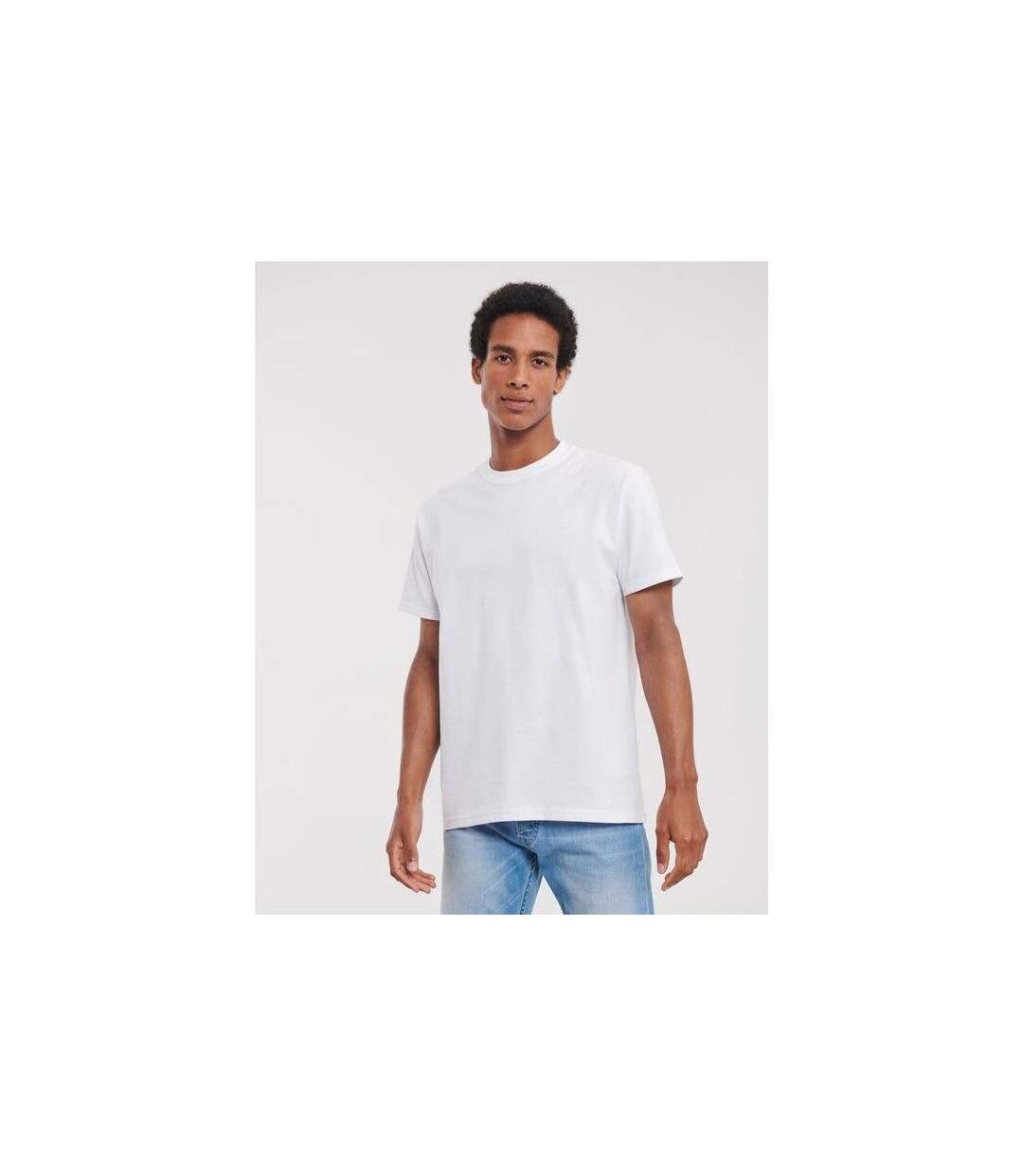 T-shirt Classic Homme Blanc Russell-1