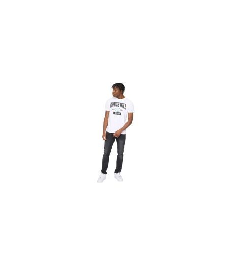 Mens Knockout T-shirt White Kings Will Dream