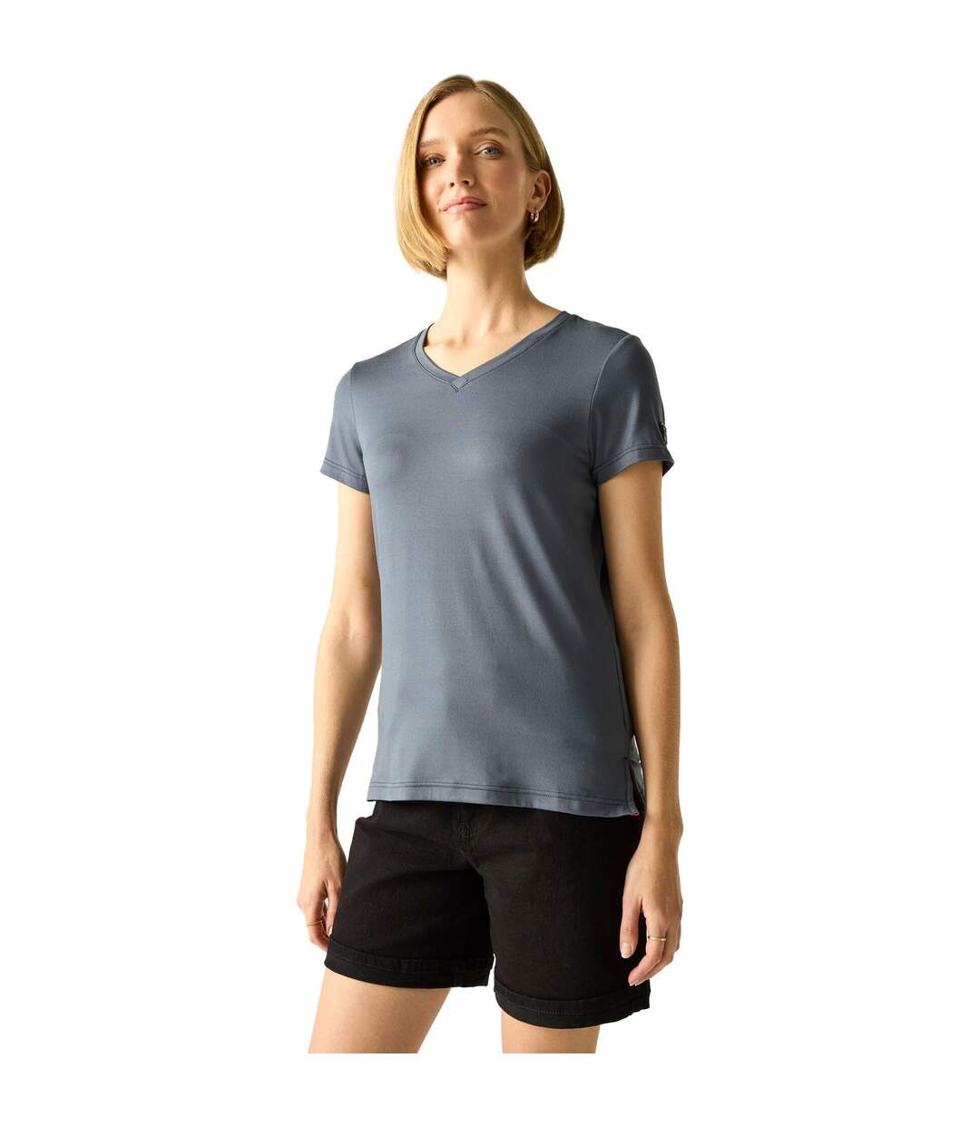 T-shirt Elkie Femme Gris Orage Regatta-1