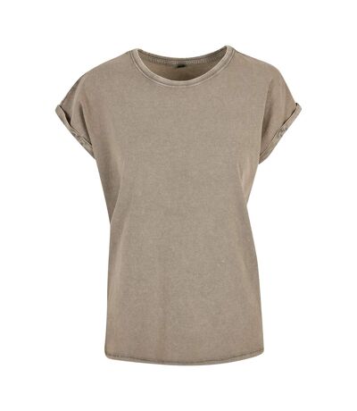 T-shirt Femme Kaki Foncé Build Your Brand