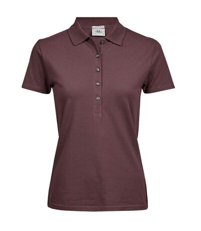 Tee Jays Womens/Ladies Luxury Stretch Short Sleeve Polo Shirt (Grape)